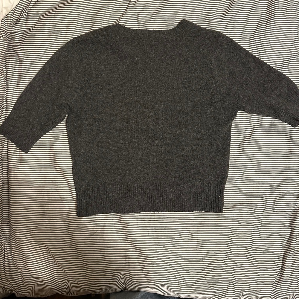Charcoal cashmere sweater - Picture 5 of 5